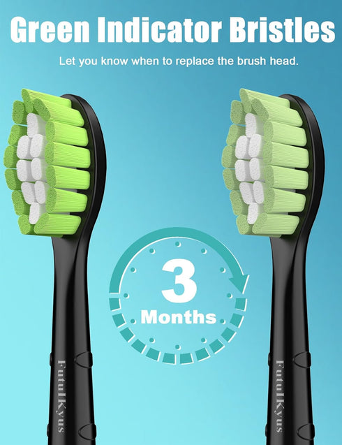 Replacement Toothbrush Heads for Philips Sonicare DiamondClean C2 C1 4100 G2 W Plaque Control Simply Clean Electric Brush Head, 8 Pcs Black...