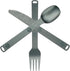 Magnetic Camping Utensils Set, Portable & Reusable Metal Travel Flatware, Outdoor Backpacking Cutlery Set, Knife, Fork & Spoon, 3-PACK, Gray...