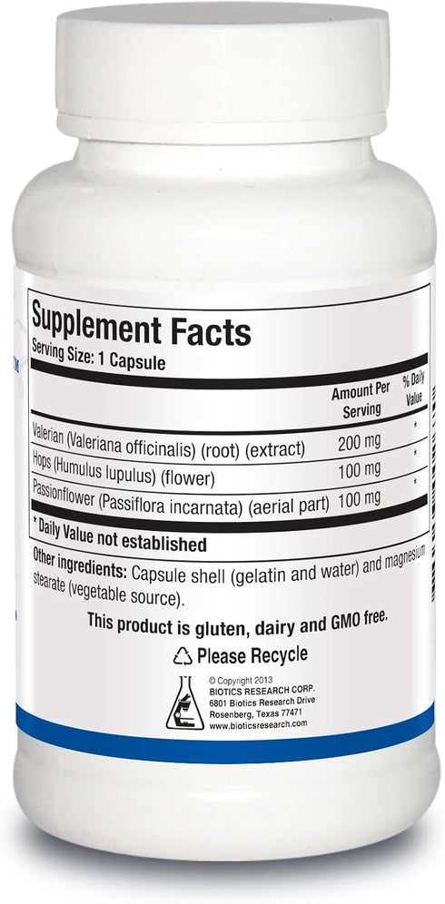 Biotics Research V.H.P. – Valerian, Hops, Passionflower, GABA, Anxiolytic, Relaxation Formula, 90 Capsules...