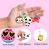 70Pcs Video Game Party Favors Video Game Keychains for Kids Birthday School Party Dinosaur Donut Marine Animal Mermaid Rainbow Bulk Keychains for ...