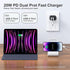 USB C Charger Block, 3 Pack PD20W Dual USB Type C Fast Charging Power Plug Adapter for iPhone 15/15 Pro/15 Plus/15 Pro Max/14/13/12, Watch Series/...