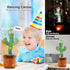 Emoin Dancing Cactus Baby Toys 6 to 12 Months, Talking Cactus Toys Repeats What You Say Baby Boy Toys, Dancing Cactus Mimicking Toy with LED Engli...