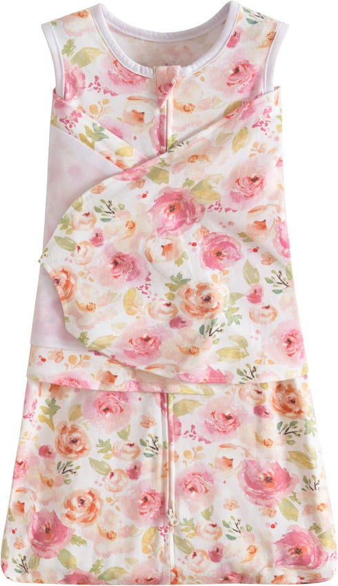 Baby Sleep Sack Baby Wearable Blanket 100% Cotton 2-Way Zipper Toddler Sleepsack 0-6 Months Babies (Flowers)...