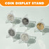 24 Pack Card Display Stand, Acrylic Coin Stand Display, Clear Small Easel Stand Mini Card Holder for Sport Cards, Baseball Card, Challenge Coin, C...