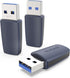Syntech USB C to USB Adapter Pack of 3, USB C Female to USB 3.0 Male Adapter, Type C Charger Cable Power Converter Compatible with iPhone 15 iPad ...
