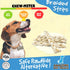 Amazing Dog Treats - Beef Cheek Braids Dog Chew (6 Inch - 8 Pack) - NO Odor - Rawhide Alternative - Beef Cheek Slice Chip Sticks - No Dyes, Chemic...