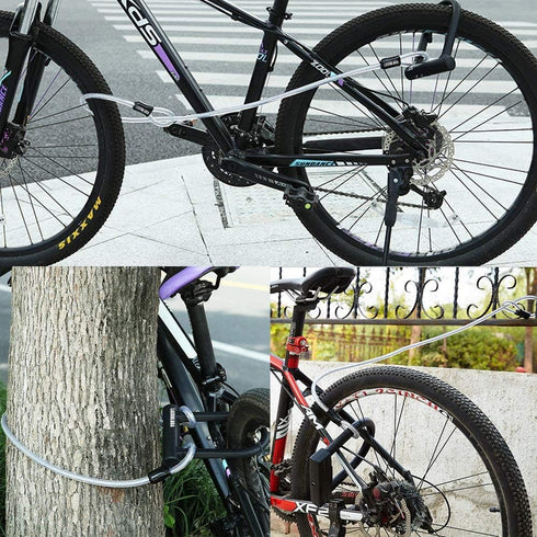 Car Cover Safety Steel Cable, Outdoor Clothesline, Steel Cable, 6.56 Ft 2.5 mm Braided Steel Strip Coated Safety Cable, Luggage Lock Safety Cable,...