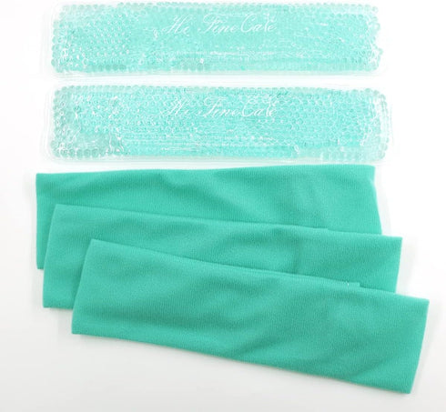 Perineal Cooling Pad, Postpartum Cold Packs Gel Bead Ice Pack Cold Therapy for Women After Pregnancy and Delivery, 2 Ice Pack and 3 Cover (Teal)...