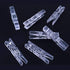 200 Pieces Photo Clips,Mini Clear Plastic Utility Paper Clip Clothespins Clip...