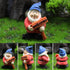 Mini Garden Gnomes Set of 7 - Fairy Garden Accessories, Tiny Gnome Figurines for Miniature Fairy Garden Decor, Plant Pot Decorations, Gnome Cake T...