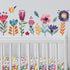 Flowers Wall Decals for Girls Bedroom - Children DIY Wall Art Stickers for Classroom, Nursery, playroom - Preschool Floral Peel and Stick Decor...