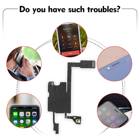 Earpiece Speaker Replacement for iPhone 14 Pro Max Ear Speaker Flex Cable Replacement for iPhone 14 Pro Max with Tool...