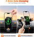 Wireless Car Charger Mount Auto Clamping, 15W Fast Charging Car Phone Holder Charger for Dash Windshield Vent Compatible with iPhone 15 14 13 12 P...