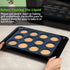 Silicone Muffin Baking Pan & Large Cupcake Tray 12 Cup - Nonstick Cake Molds/Tin, Silicon Bakeware, BPA Free, Dishwasher & Microwave Safe (12 Cup ...