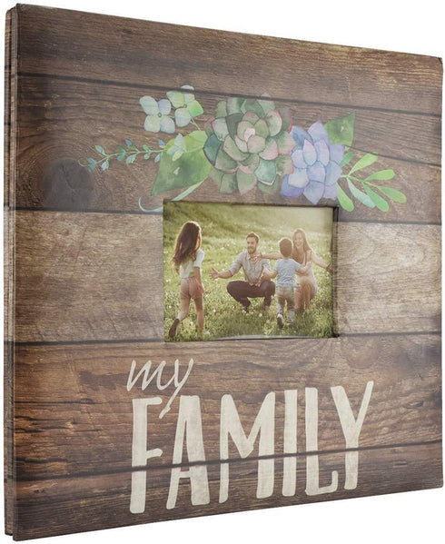 MCS Expandable 10-Page Scrapbook Album with 12 x 12 Inch Pages, 13.5 x 12.5 Inch, Family, White...