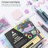 ARTEZA Pastel Oil-Based Markers, 8-Pack, 2.5 mm Line, Large Barrel, Quick-Drying Permanent Marker Pens with Bullet Nib, Craft and Art Supplies...