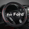 GIANT PANDA Steering Wheel Cover for Ford F150 F250 F350 Expedition - Black+Red Trim...