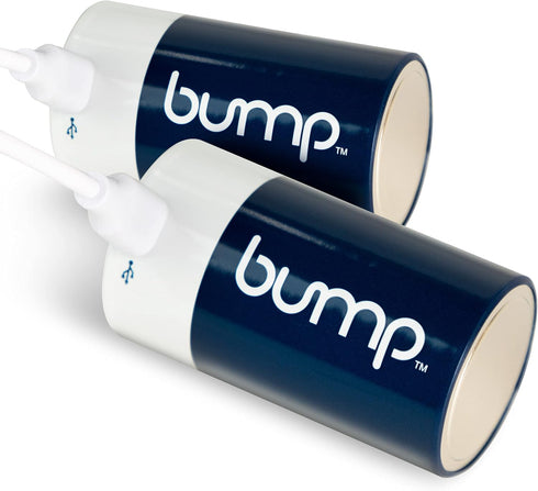 bump D 1.5V Rechargeable Batteries - 2 Pack - Lithium Ion, High Output, Fast & Long Lasting USB-C Charge, Use in Flashlights, Devices w/Extended R...