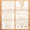 Farmhouse Kitchen Stencil for Painting on Wood,6 Pieces Farmhouse Kitchen Reusable Stencil,Bakery Sign Coffee Painting Templates for DIY Home Deco...