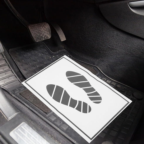 25pcs Disposable Car Floor Mats, Paper Floor Mats for Cars Printing Papers Car Mats Protector for Home...