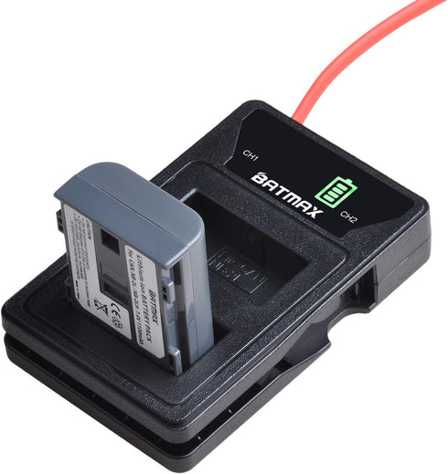 Batmax 2Pcs NB-2L NB-2LH Battery + Built-in USB LED Charger for Canon PowerShot G7 G9 S80 S70 S60 S50 S45 S40 S30, Canon DC410 DC420 EOS 350D 400D...
