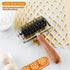Stainless Steel Lattice Roller Cutter With Wood Handle - Dough Baking Tool for Cookie, Pie, Pizza, Bread, Pastry Crust - Household Time-Saver for ...