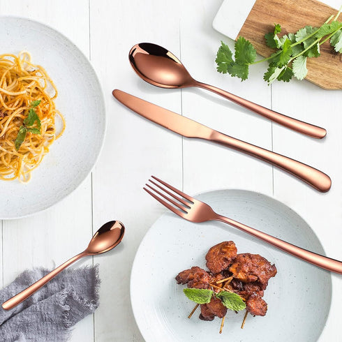 AARAINBOW 7 Pieces Stainless Steel Flatware Set Portable Reusable Cutlery Set Travel Utensils Set Including Chopsticks Knife Fork Spoon Straws Cle...
