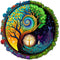 Wooden Puzzles for Adults, Yinyang Tree of Life Wooden Jigsaw Puzzles for Adults, Unique Animal Shape Wood Cut Puzzles for Puzzle Lovers, Birthday...