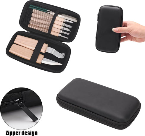Wood Carving Kit Box Wood Carving Tools Hand Carving Knife Set with hand Files for Wood,Model,Spoon,Pumpkin, Vegetables Carving Kit for Kids Adult...
