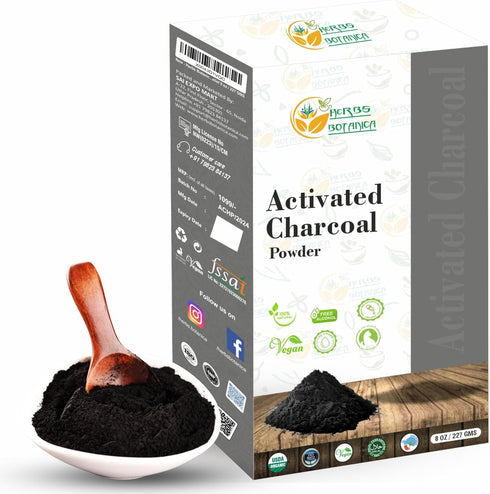 Activated Charcoal Powder Food Grade Natural Detoxifier for Digestive Health, Teeth Whitening, Face Masks, Natural Detoxification and Bug Bite Rel...