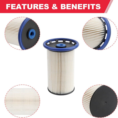 VW Fuel Filter Fits for Passat 2012-2014 2.0L Diesel Engine Volkswagen TDi Fuel Filter Replaces# PU8008 7N0127177 DF99057 7N0127177B...