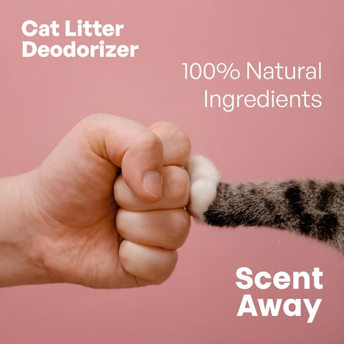 Cat litter Deodorizer Litter Box Odor Eliminator | Fragrance Free Cat Litter Deodorizer with ACTIVE CARBON | Eliminates Cat Odors and Smells to Ke...