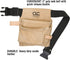 Custom LeathercraftIP489X Suede Tool Bag & Poly Web Belt, 3 Pocket , Tan...