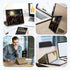Z Fold 6 Case for Samsung Galaxy Z Fold 6 Phone Case, Clear View Mirror Flip Case with Kickstand, Cover for Samsung Z Fold 6 5G Case PU Leather He...