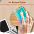 Charging Pad, 15W Bamboo Charger, Fast Qi Charging Station, Compatible with Note 8, S8, S8 Plus, S7, S7, S6, S6, S10, S10e, S9, S8, G7...