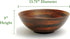 Lipper International Beechwood Cherry Finished Footed Serving Bowl for Fruits or Salads, Large, 13.75" Diameter x 5" Height, Single Bowl,216.41 fl...
