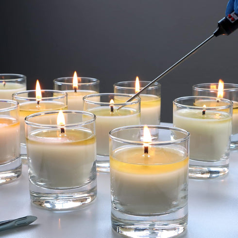 EricX Light 240 pcs Candle Wick Stickers,Heat Resistance Glue Adhere Steady in Hot Wax for Candle Making...