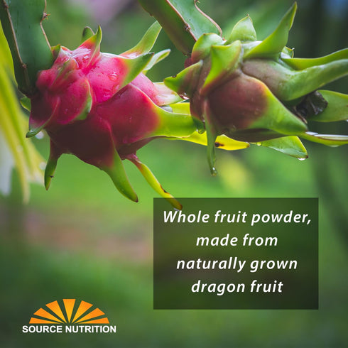 Dragon Fruit Powder, Freeze-Dried Pink Pitaya - Exotic Superfood, Rich in Vitamins and Minerals, Perfect for Coloring in Drinks, Snacks & Baking (...
