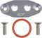 ICT Billet LS Twin Turbo Dual 1/8" NPT Oil Feed Line Adapter Plate LS1 LSX kit Port LS3 Billet Plate Supply Pressure Sensor Cover LS3 LS2 LQ4 LQ9 ...
