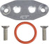 ICT Billet LS Twin Turbo Dual 1/8" NPT Oil Feed Line Adapter Plate LS1 LSX kit Port LS3 Billet Plate Supply Pressure Sensor Cover LS3 LS2 LQ4 LQ9 ...
