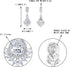 EVER FAITH Women's Wedding Jewelry Cubic Zirconia Marquise Teardrop Bridal Pierced Dangle Earrings Silver-Tone...