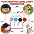 4 Sets 8 Pieces Guinea Pig Clothes Small Animal Bow Ties Pet Hats Outfit Suit Cosplay Cool Kawaii Pet Black Hat for Hamster Ferret Cat Rats Puppy ...