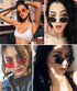 JOVAKIT Retro Oval Sunglasses for Women Vintage Trendy 90s Small Sun Glasses Classic Oval Shades Metal Frame Eyewear...
