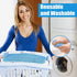 Reusable Microfiber Mop Pads, 6 Pack 18''x 6'' Mop Head Replacement, Wet/Dry Home & Commercial Cleaning Scrubbing Floor Mop Pad- Blue...