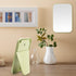 Desktop Makeup Mirror, 8 Inch Portable Mirror, Simple Folding Makeup Mmirror with Stand, Standing Wall Hanging Double-Duty White...