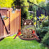 Outside Wild Bird Feeder, Heavy Duty Metal Frame Squirrel Proof Bird Feeders Hanging for Garden Yard Outdoor Decoration, Cute Cat Shaped...