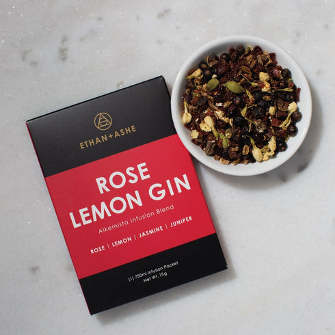 Ethan + Ashe ROSE LEMON GIN Alcohol Infusion Blend...