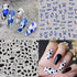 Cute Cow Nail Art Stickers, Cartoon Cow Nail Decals 3D Self-Adhesive Nail Sticker Design Holographic Cattle Nail Art Decal Decoration for Women Gi...
