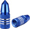 Blue Bike Valve Cap Presta Valve Caps Aluminum Anodized Valve Stem Covers Bike Air Valve Caps Fit Presta/French Valves on MTB Mountain/Road Bike R...