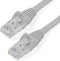StarTech.com 4ft CAT6 Ethernet Cable - Gray CAT 6 Gigabit Ethernet Wire -650MHz 100W PoE RJ45 UTP Network/Patch Cord Snagless w/Strain Relief Fluk...